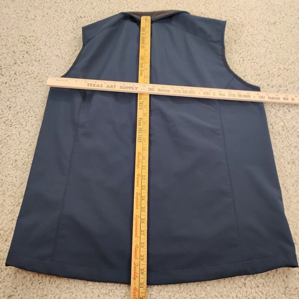 Helly Hansen Vest Mens Large Blue Paramount Soft Shell Jacket Hiking Beach Navy